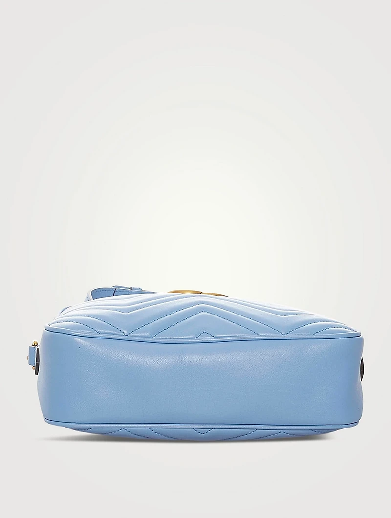 Pre-Loved GG Marmont Matelassé Leather Camera Bag