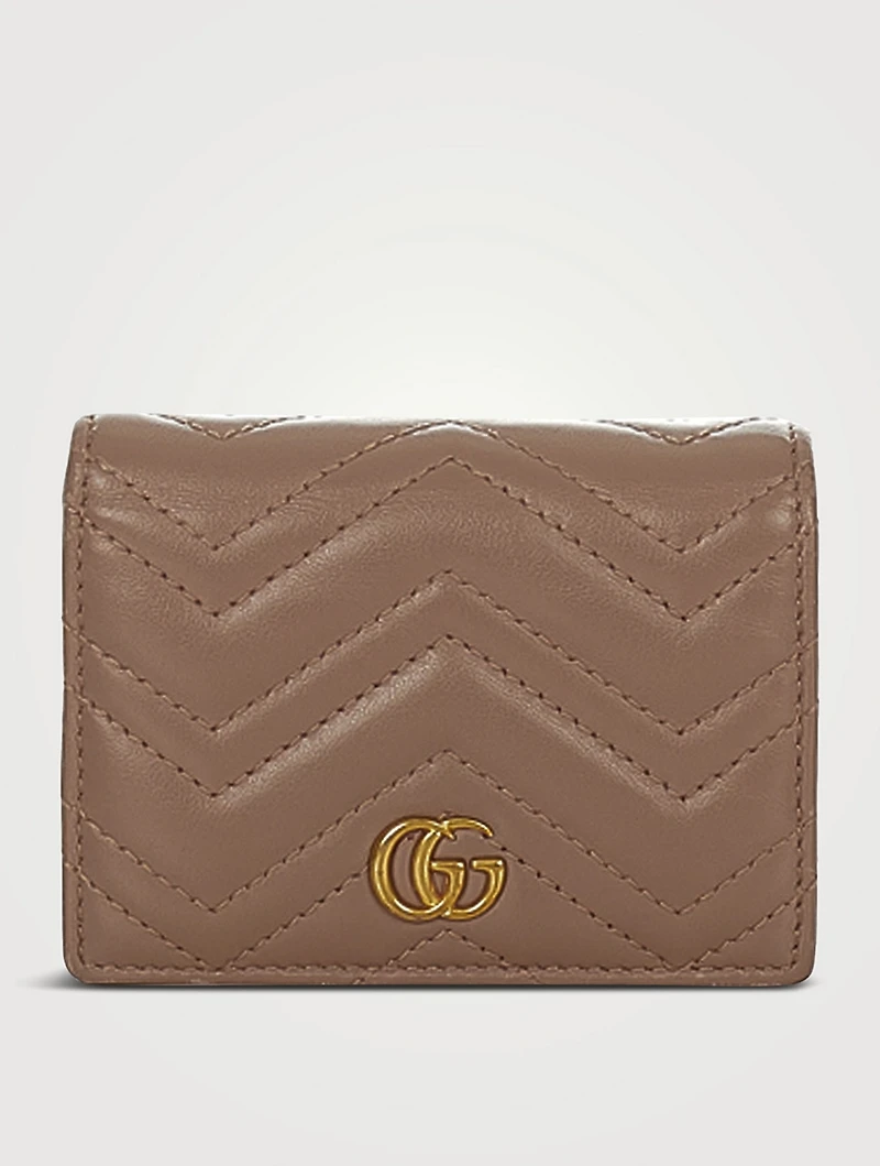 Pre-Loved Small GG Marmont Matelassé Leather Wallet