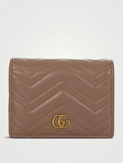 Pre-Loved Small GG Marmont Matelassé Leather Wallet