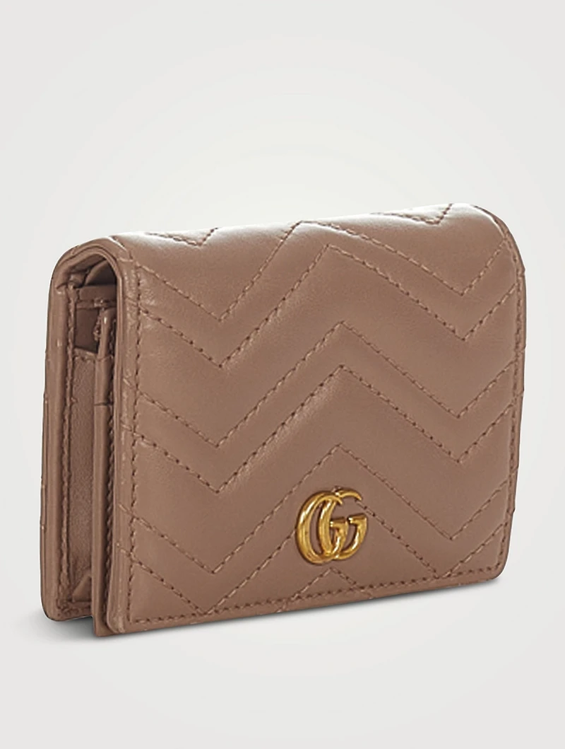 Pre-Loved Small GG Marmont Matelassé Leather Wallet
