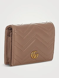 Pre-Loved Small GG Marmont Matelassé Leather Wallet