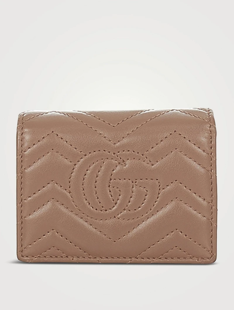 Pre-Loved Small GG Marmont Matelassé Leather Wallet