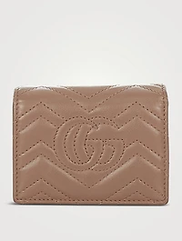 Pre-Loved Small GG Marmont Matelassé Leather Wallet