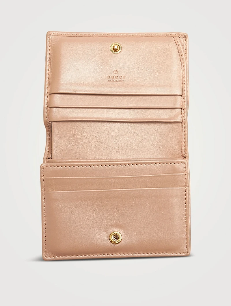 Pre-Loved Small GG Marmont Matelassé Leather Wallet