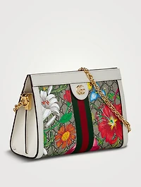 Pre-Loved Small GG Supreme Flora Ophidia Shoulder Bag