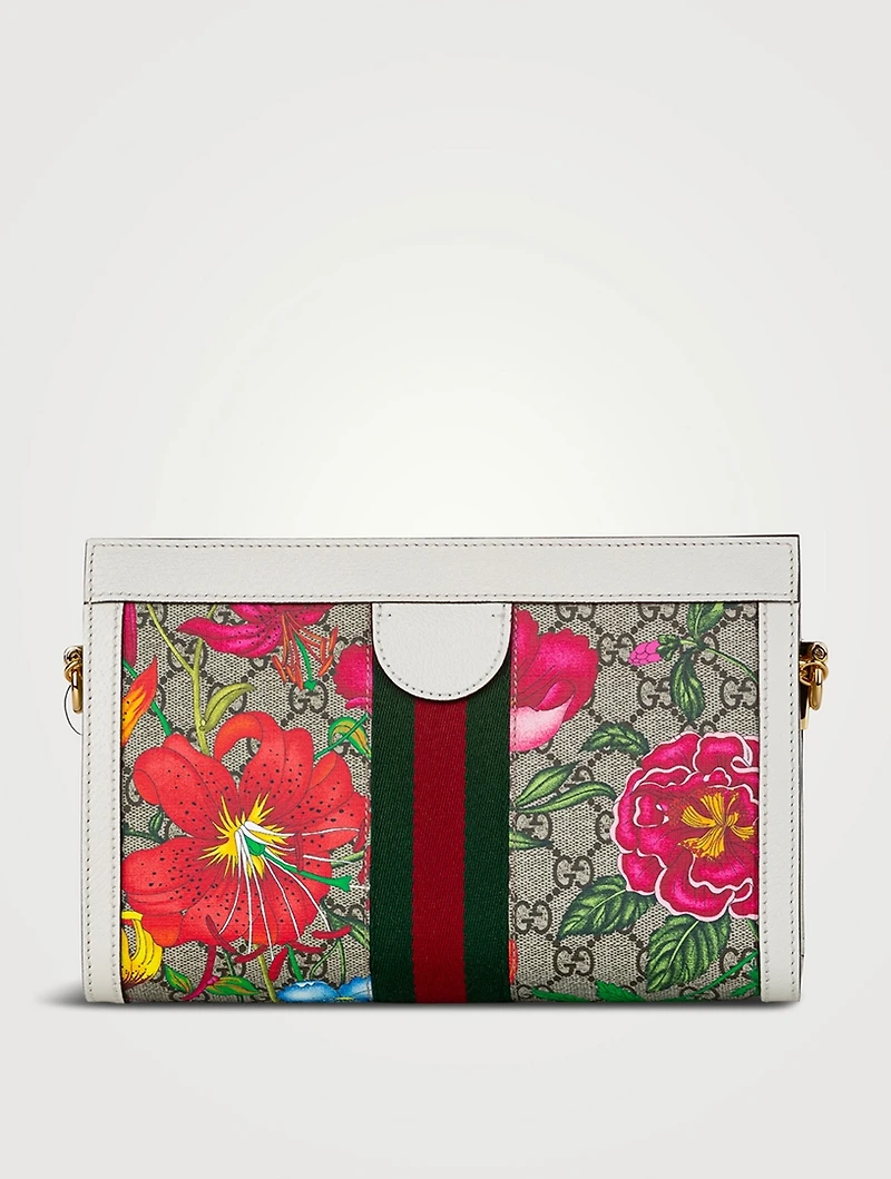 Pre-Loved Small GG Supreme Flora Ophidia Shoulder Bag
