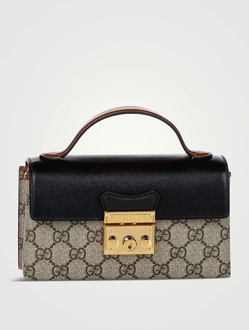 Pre-Loved GG Supreme Padlock Crossbody Bag