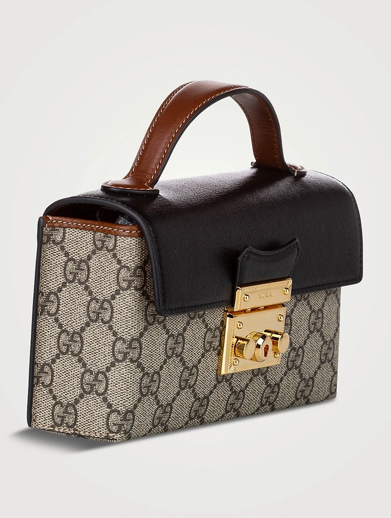 Pre-Loved GG Supreme Padlock Crossbody Bag