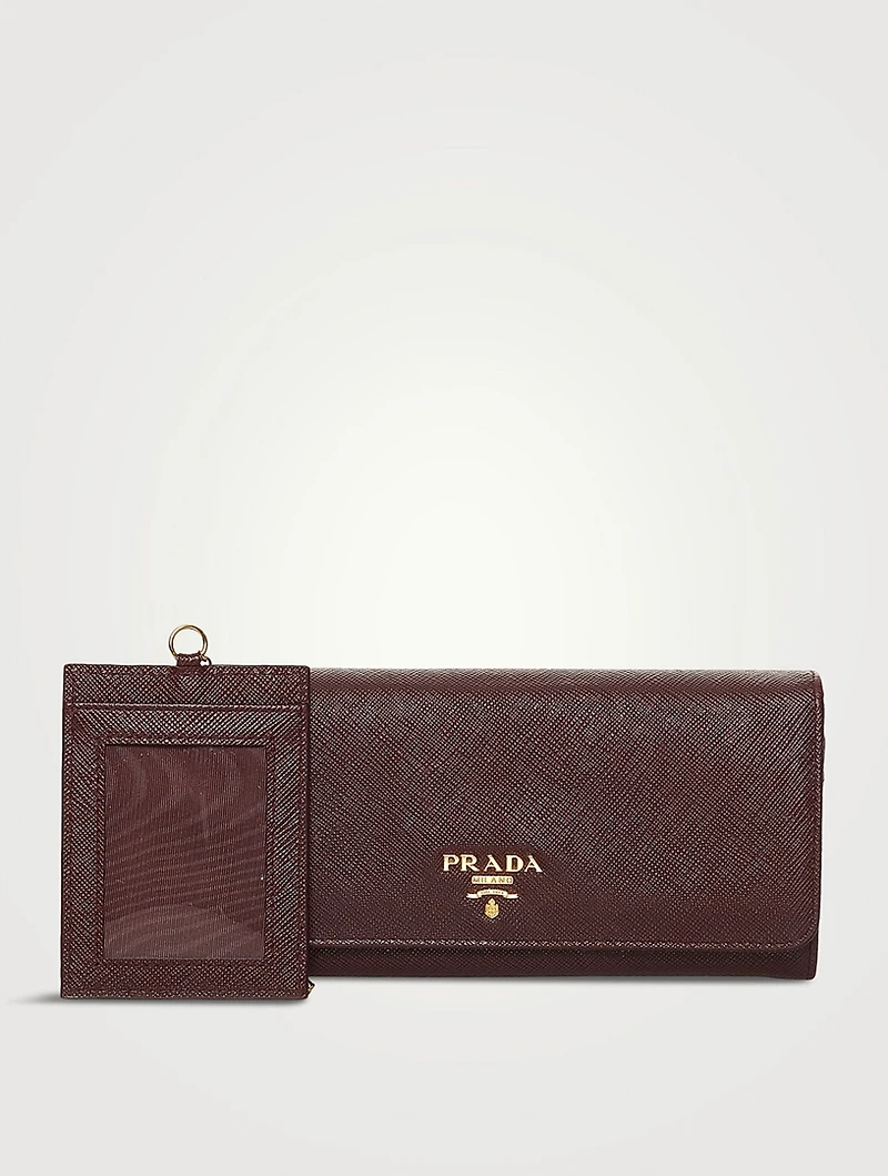 Pre-Loved Saffiano Leather Wallet