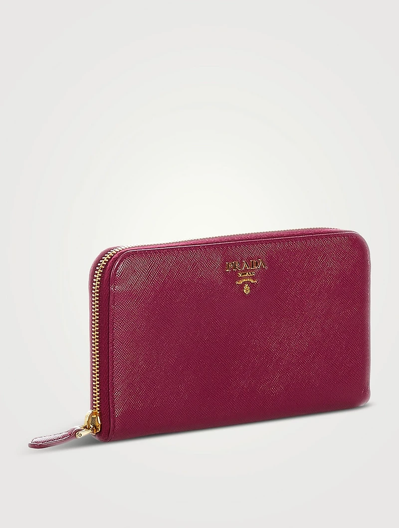 Pre-Loved Saffiano Leather Wallet