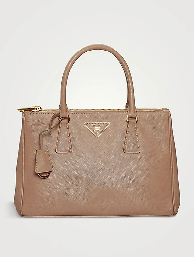 Pre-Loved Galleria Saffiano Lux Leather Double Zip Satchel