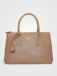 Pre-Loved Galleria Saffiano Lux Leather Double Zip Satchel