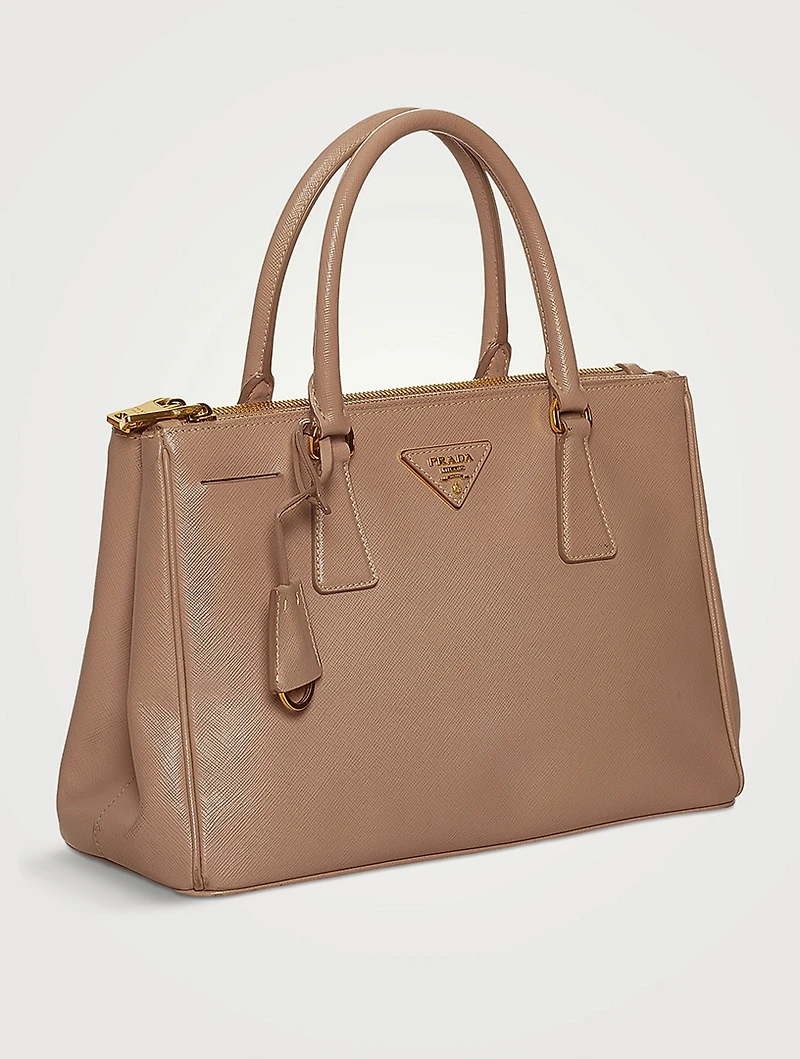 Pre-Loved Galleria Saffiano Lux Leather Double Zip Satchel