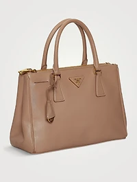 Pre-Loved Galleria Saffiano Lux Leather Double Zip Satchel