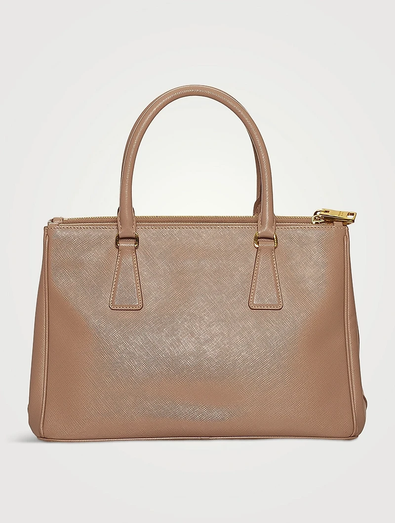 Pre-Loved Galleria Saffiano Lux Leather Double Zip Satchel