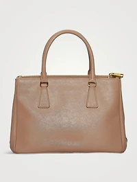Pre-Loved Galleria Saffiano Lux Leather Double Zip Satchel
