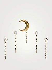 Oberon Five-Piece Bobby Pin Set With Crystals
