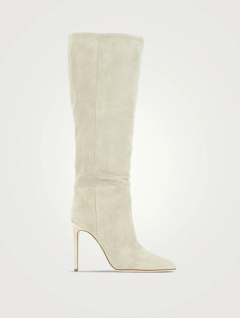 Suede Knee-High Boots