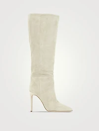 Suede Knee-High Boots