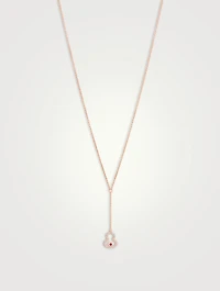 Qeelin x Holt Renfrew Petite Wulu 18K Rose Gold Necklace With Diamonds And Ruby - Limited Edition