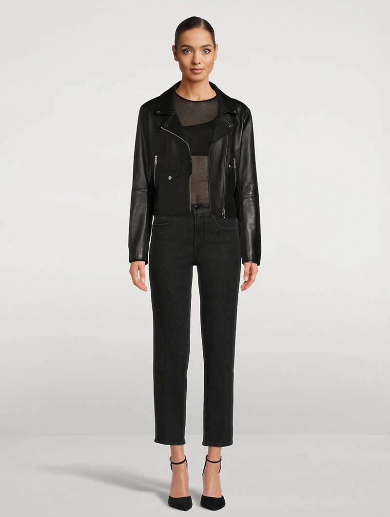 Nairobi Leather Moto Jacket