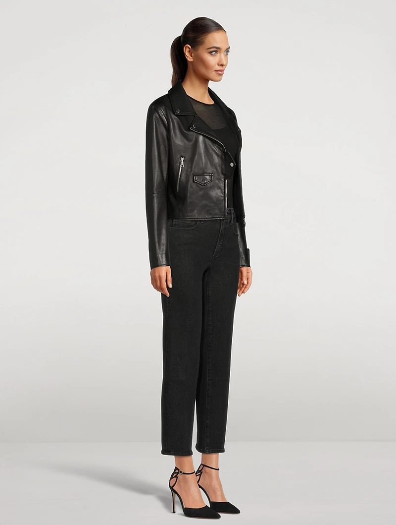 Nairobi Leather Moto Jacket
