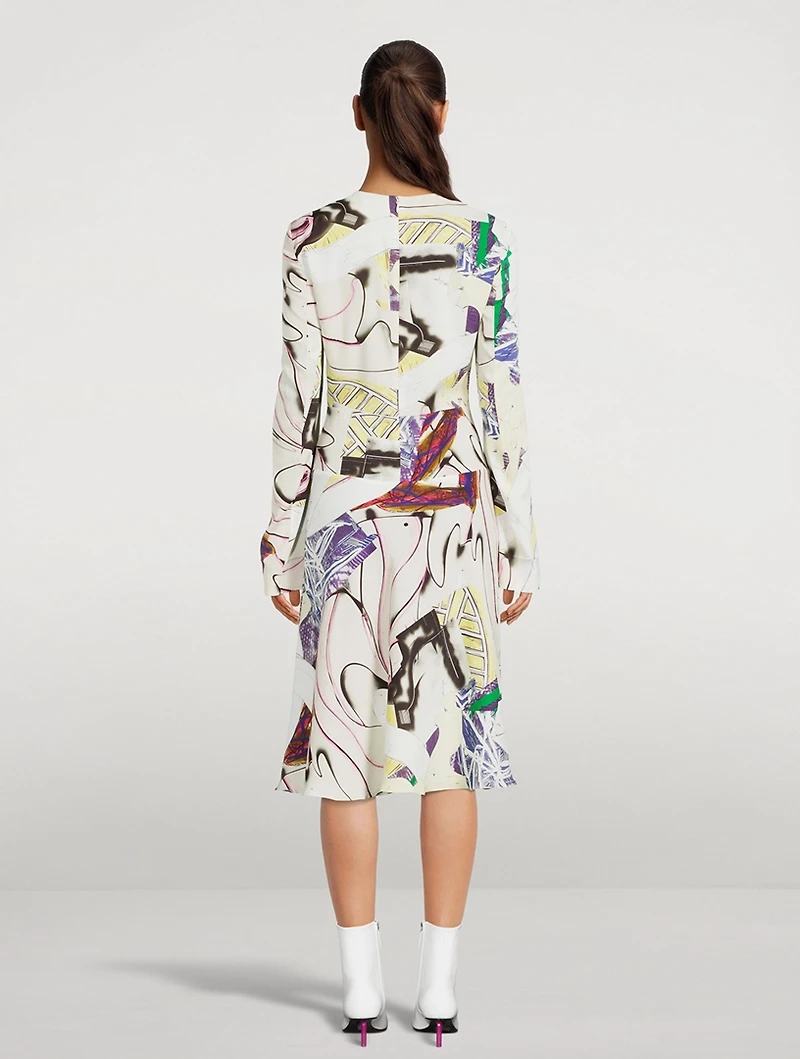Long-Sleeve Dress Artist Print
