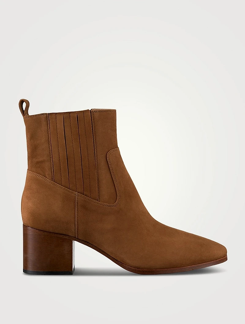 Le Rue Suede Leather Booties