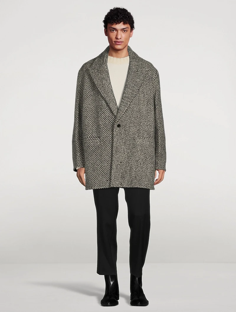 Wool Compact Boucle Jacket