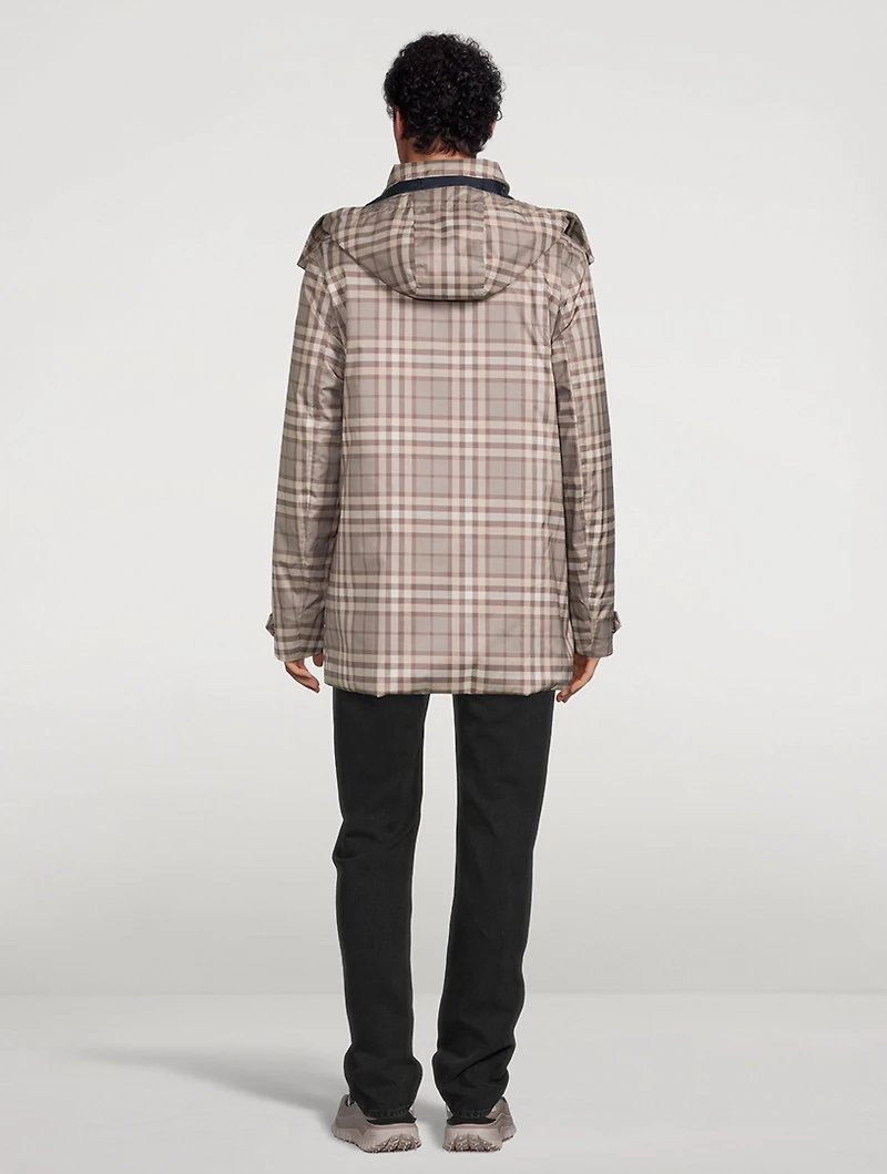 Misha Plaid Mac Coat