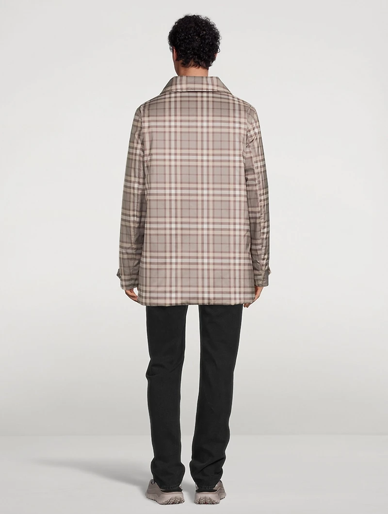 Misha Plaid Mac Coat
