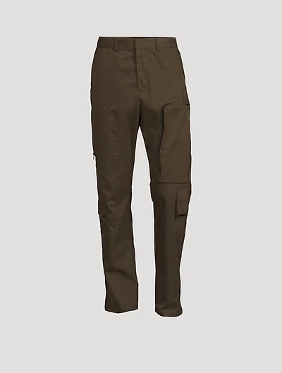 Cotton Straight-Leg Pants