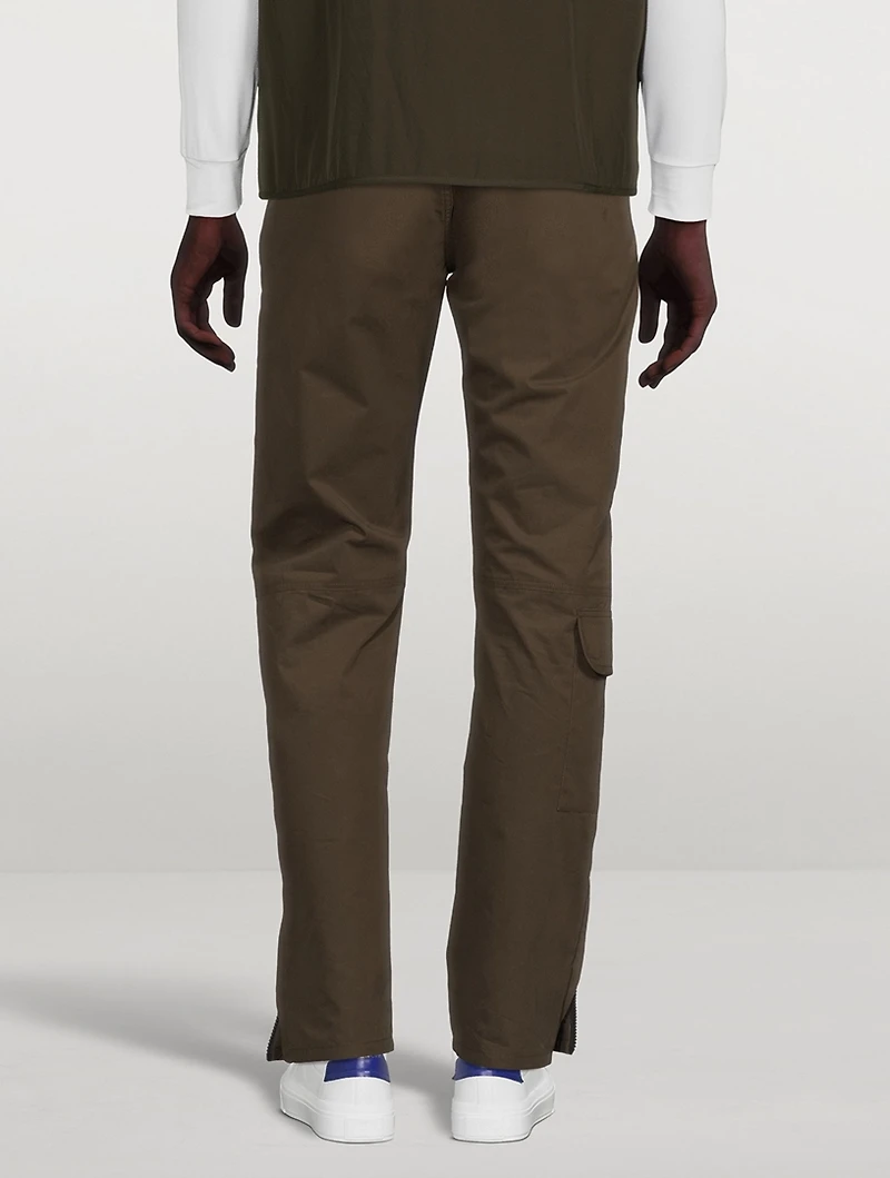Cotton Straight-Leg Pants