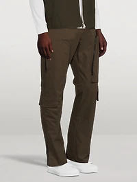 Cotton Straight-Leg Pants