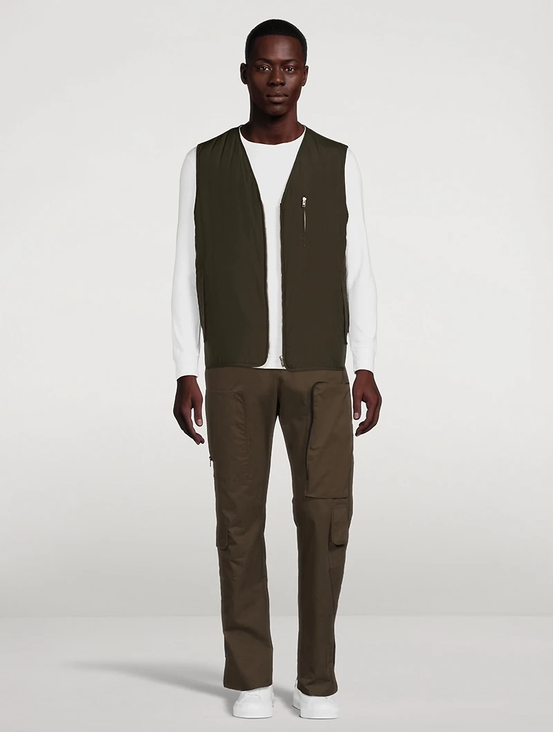 Cotton Straight-Leg Pants