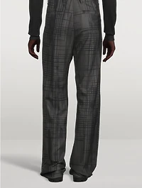 Wool Pinstriped Pants