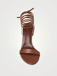 Maude Leather Ankle-Tie Sandals