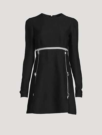 Jewel-Embellished Mini Dress