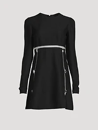 Jewel-Embellished Mini Dress