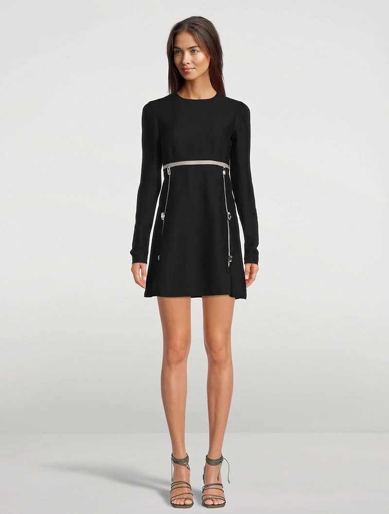 Jewel-Embellished Mini Dress