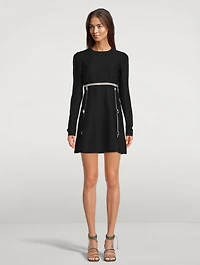 Jewel-Embellished Mini Dress