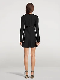 Jewel-Embellished Mini Dress