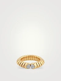 Trisolina Pavé Diamond Ring