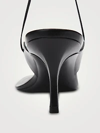 Lucienne 65 Leather Ankle-Tie Sandals