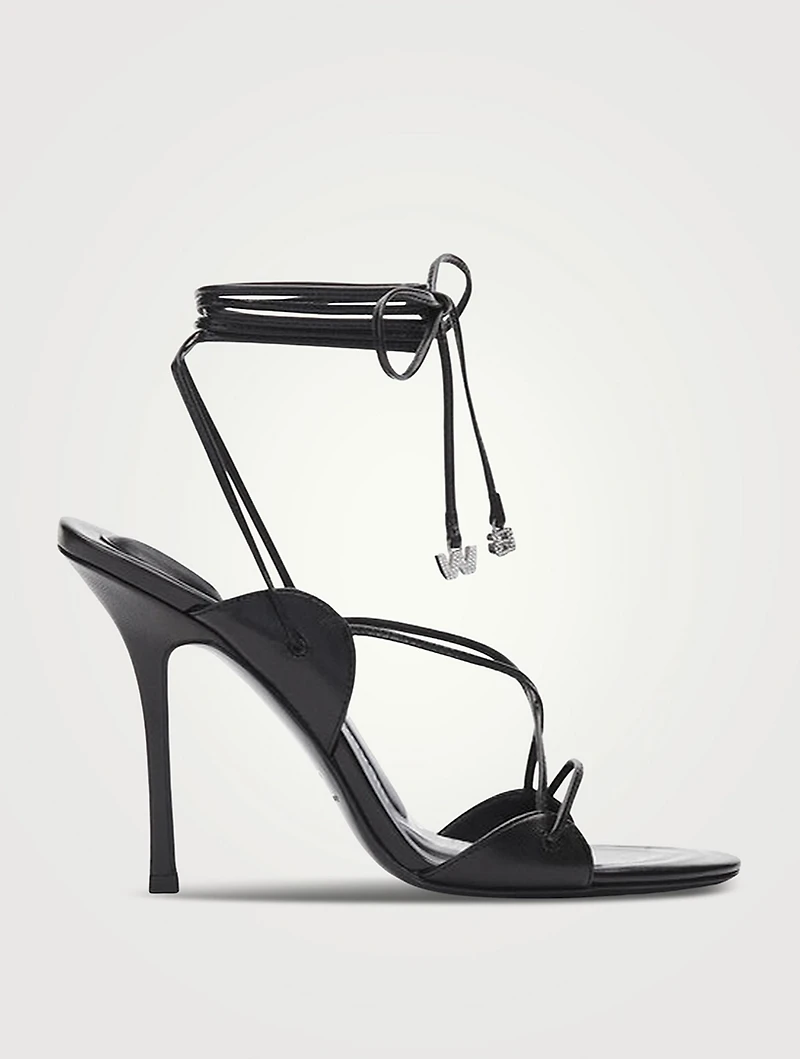 Lucienne 105 Leather Ankle-Tie Sandals