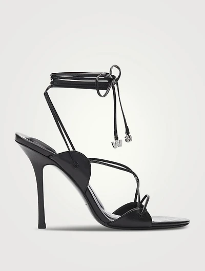 Lucienne 105 Leather Ankle-Tie Sandals