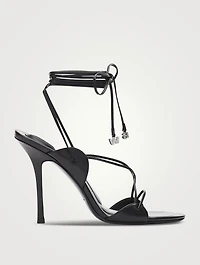 Lucienne 105 Leather Ankle-Tie Sandals