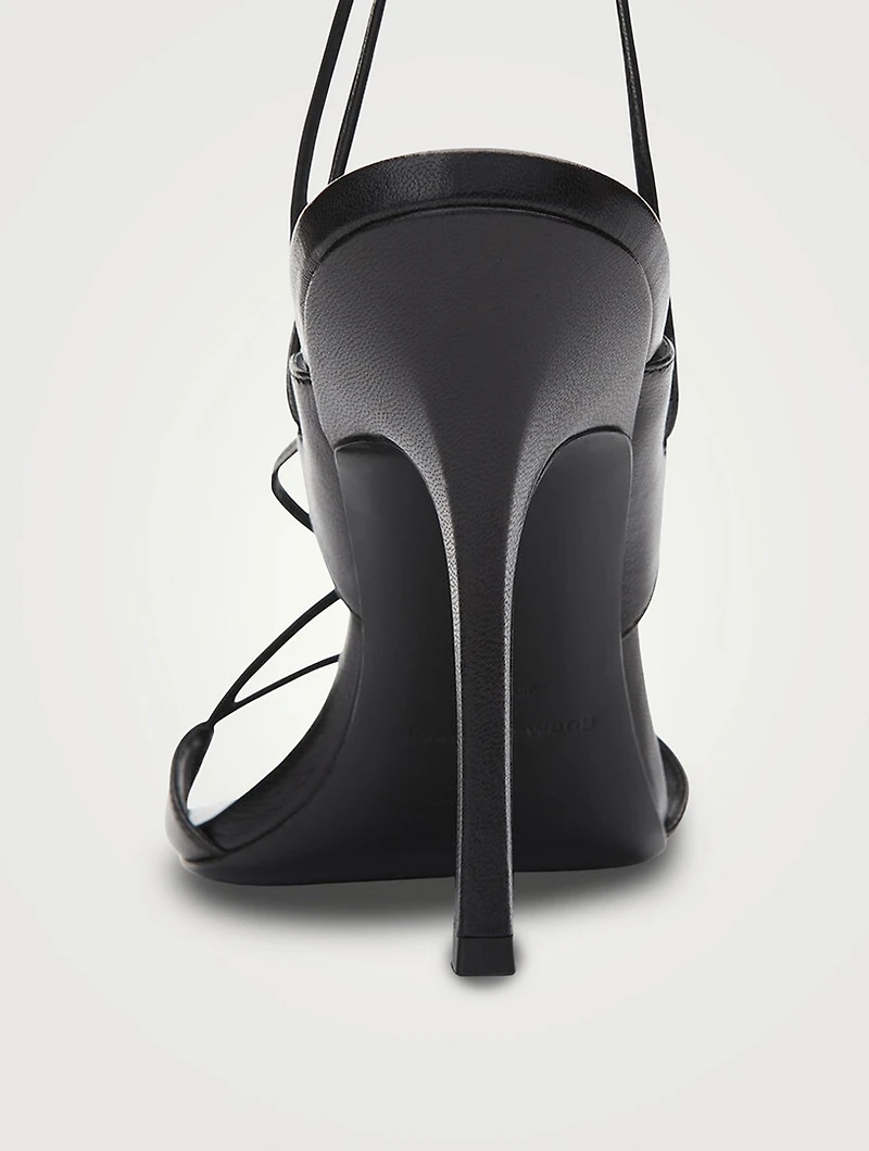 Lucienne 105 Leather Ankle-Tie Sandals