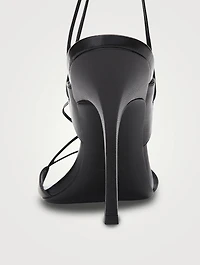 Lucienne 105 Leather Ankle-Tie Sandals
