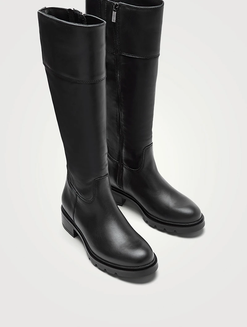 Savoury Leather Knee-High Boots